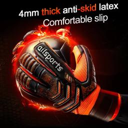 Luvas de goleiro de futebol, aderência forte para luvas de goleiro de futebol com tamanho 5/6/7/8/9/10/11 para crianças, jovens e adultos - Image 2