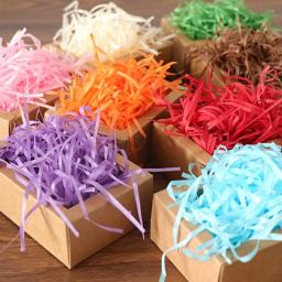 Confetti de papel desfiado multicolor, Raffia, enchimento de caixa de presente DIY, festa de casamento, decoração festiva, 500g, 1kg - Image 1
