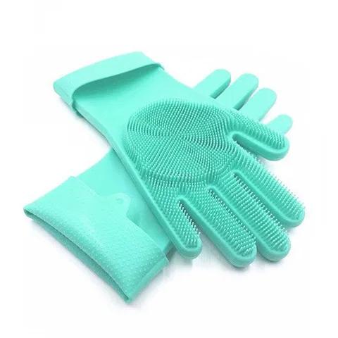 Luvas De Banho De Silicone para Animais De Estimação, Escova De Massagem, Suprimentos De Esfregar De Gato E Cão, Itens De Limpeza Daquan - Image 1