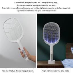 Mata-mosquitos elétrico recarregável novo dois em um segurança doméstica super mosquito matando lâmpada bateria de lítio - Image 5