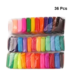 36 cores super leve argila ar seco polímero modelagem argila segura e não-tóxica argila colorida crianças imaginação brinquedos para crianças presentes - Image 1