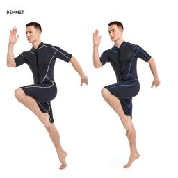 Terno de mergulho em neoprene para homens e mulheres, traje de mergulho adulto, 3mm, shorty, snorkeling, natação, surf, canoagem, 4XL - Image 1