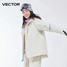VECTOR Homens e Mulheres Algodão Contraste Ski Top À Prova D 'Água e Durável Quente Snowboard Esqui Placa Dupla Placa Única Ao Ar Livre - Image 5