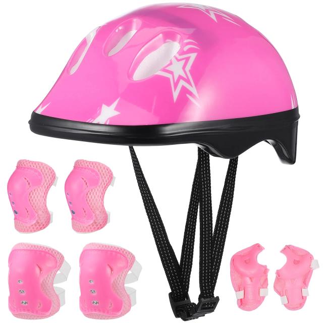 Kit Completo de Equipamentos de Proteção para Patinação Infantil com Joelheiras, Cotoveleiras e Manguitos de Pulso