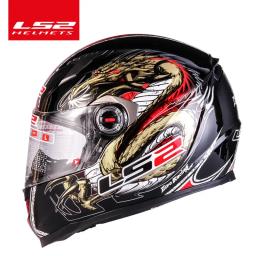 LS2-Classic Full Face Capacete De Motocicleta, Moto Racing, Moto, Capacete De Tanque, Xdron Casque, Samurai Draze, FF358 - Image 5
