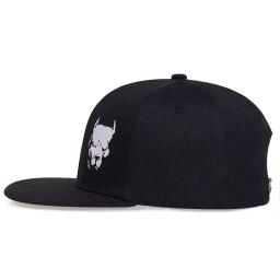 Unisex cão cabeça bordado bordado hip-hop chapéus ao ar livre ajustável Casual Baseball Caps Sunscreen Hat - Image 3