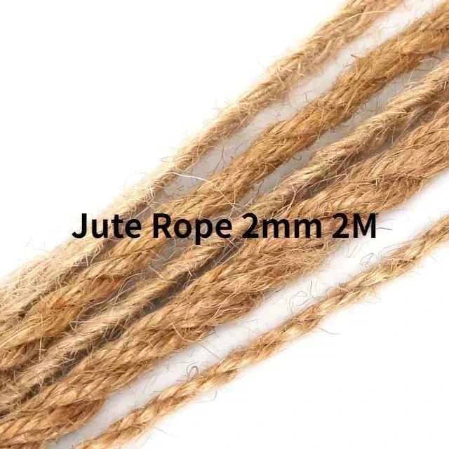 Rolos de fita de serapilheira com renda, fio de juta para bricolage, artesanato artesanal de casamento, linho, decoração de Natal, 2 jardas, 4F - Image 1