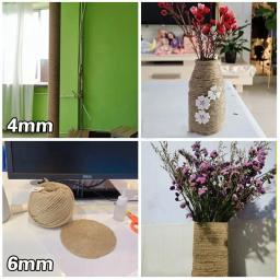 Corda de Sisal Natural para Gatos Cat Scratcher Brinquedo Garra de Pata Protetor de Móveis Árvore Torre de Escalada, Corda de Encadernação, DIY - Image 3