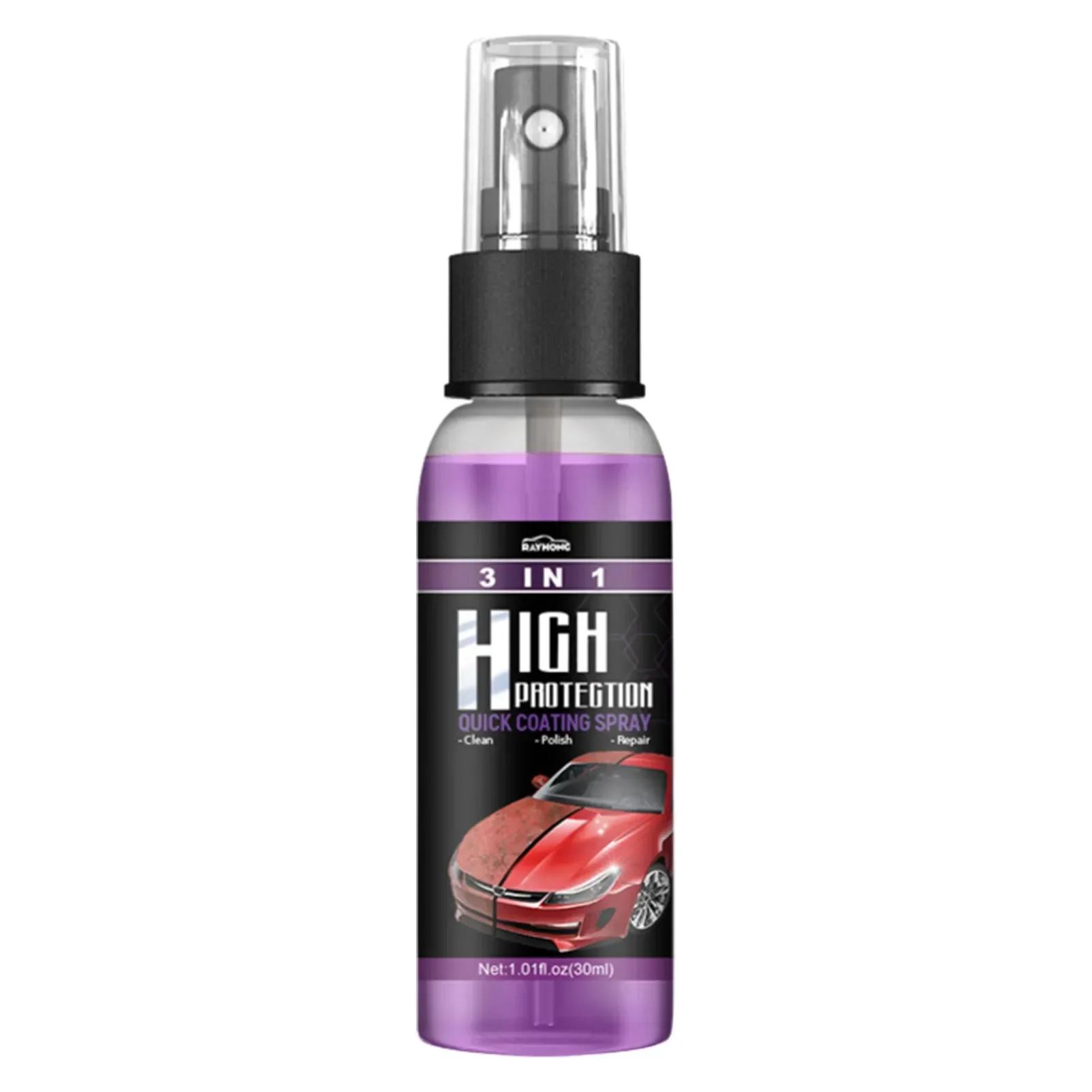Revestimento cerâmico Fortify Car Wax Polish Spray, hidrofóbico, intenso, brilho brilhante, vidro, rodas, pintura, selante, detalhe, 3 em 1 - Image 1