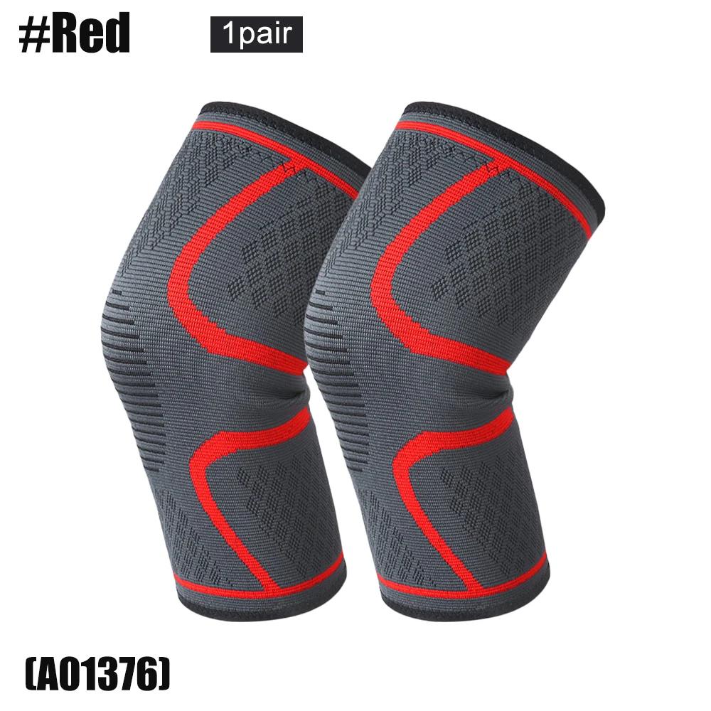 1 par de fitness correndo joelho suporte cintas elástico náilon esporte compressão joelho almofada manga para basquete voleibol ciclismo - Image 1