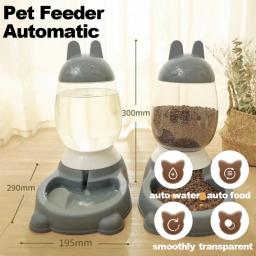 Dispensador automático da água do alimentador do animal de estimação, Alimentador de alimentos de grande capacidade para gato e cachorro - Image 6