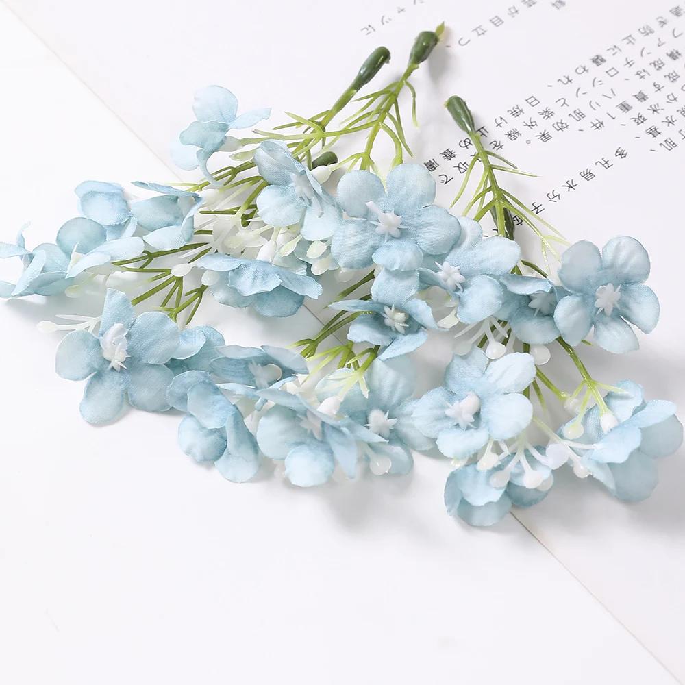 Flores Artificiais De Seda Cabeça, Decoração De Casa, Festa De Natal, Decoração De Casamento, DIY Vaso, Wreath Bouquet, Acessórios De Presente, 10Pcs - Image 1