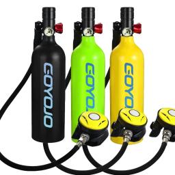 Tanque de oxigênio para mergulho, cilindro portátil com válvula respiratória subaquática ao ar livre, novo em 10 minutos, mini snorkel respiro - Image 1