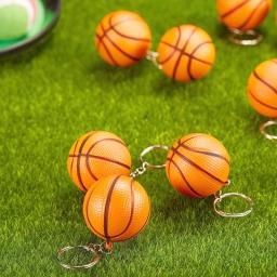 Criativo Mini chaveiro para mochila, pingente, futebol, basquete, voleibol, tênis, rugby, pingente, acessórios de carro, presente, 4cm - Image 3