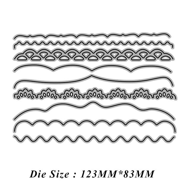 Cartões de Renda em Metal: Moldes Estêncil para Corte e Relevo em Scrapbooking e Artesanato DIY