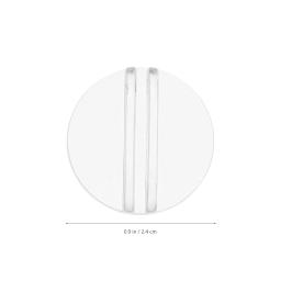 Suporte para cartões de visita, 50 peças suporte para cartão de mesa suporte de exibição de cartão de plástico transparente base suporte para sinal de loja 2.4x2.4x1cm - Image 2