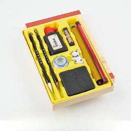 Beginner's Caligrafia Escova Set, Água Escrita Pano, Ink Pen, Papel Inkstone, Caixa de Presente, 10 pcs - Image 6