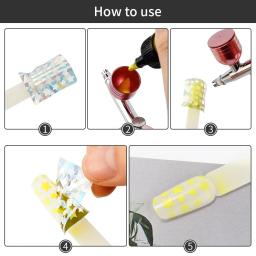 Airbrush Conjunto De Tinta Acrílica, Pigmentos para Spray Art, Pigmentos DIY, Estênceis De Unhas, Ferramentas De Pintura, 10ml, 12Pcs - Image 6