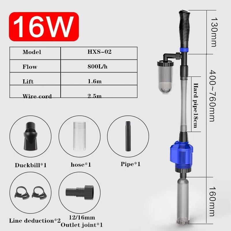 Aquário elétrico cascalho mais limpo tanque de peixes filtro de sifão automático bomba de mudança de água vácuo cascalho mais limpo bomba de filtro de água - Image 1