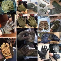 Camo luvas dos homens esportes, tela de toque, combate, airsoft, bicicleta, equipamento ao ar livre para caminhadas, tiro, paintball, caça, dedo inteiro - Image 5