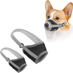 Focinho de cachorro de malha respirável para cães, latindo morder, acessórios para animais, pequenos, médios, grandes cães, suprimentos - Image 1