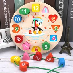 Brinquedos Montessori para Crianças, Jogos de Desenvolvimento 3D, Puzzle de Madeira, Brinquedo Educacional, Presente do bebê - Image 1