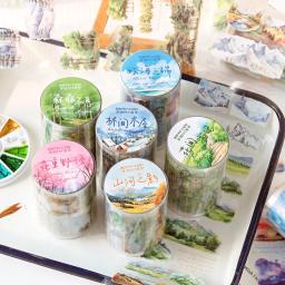 Fitas Washi Floresta Japonesa Pequena, Decoração DIY, Fitas Mascaradoras, Adesivos, Papelaria, 1Pc - Image 1