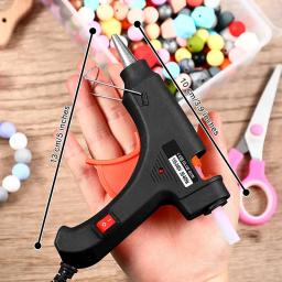 70w pistola de cola de derretimento quente mini armas industriais com 7mm cola varas temperatura calor thermo ferramenta reparo elétrico para diy artesanato artes - Image 4