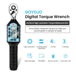 Nova Chave De Torque Digital Predefinida 1/2" 3/8" 1/4" Cabeça De Catraca Bidirecional Ferramentas Profissionais Ajustáveis Para Reparo De Bicicletas - Image 2