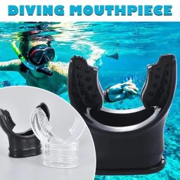 Mergulho Respiração Tubo, Mergulho Subaquático Bocal, Snorkel Regulador, Soft Silicone Garrafas de Ar, Leve, 1Pc - Image 1