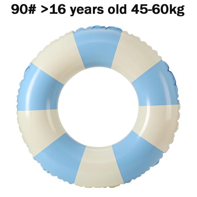 Anel de Natação Inflável Listrado Vintage 70cm