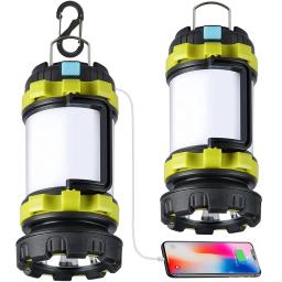 LED recarregável Camping Lantern, Power Bank, impermeável, lanterna para caminhadas, emergência, casa, ao ar livre, novo, 3000mAh - Image 1