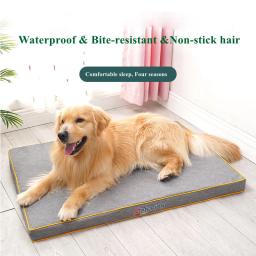 Colchão ortopédico grosso para animais de estimação, cama grande, sofá para cachorros, almofada do sono, banco do cão husky labrador, cama pet - Image 1