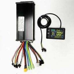 36v/48v/52v/60v e-bike controlador de onda senoidal de 3 modos 40a 1000w 1500w 2000w com medidor lcd coloer s866 (protocolo 2) para e-scooter - Image 5