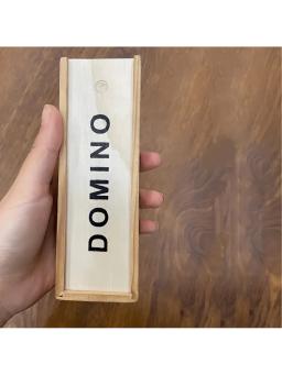 28 pçs/set dominó de madeira jogo de tabuleiro, brinquedo de jogo de viagem & desktop, dominó preto na caixa de madeira, brinquedo educativo para, presente de ano novo - Image 3