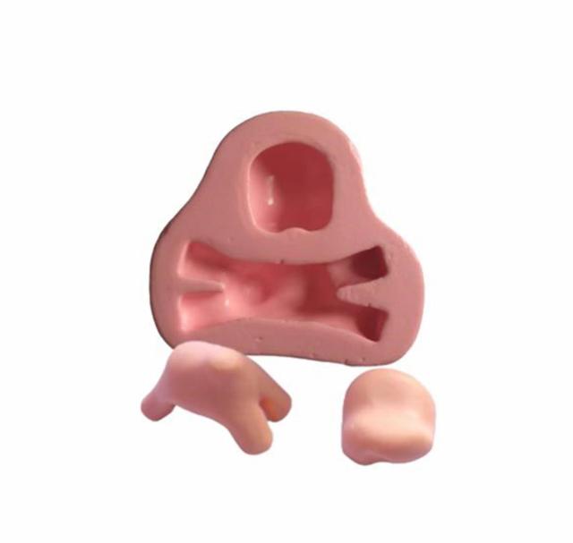Molde de Silicone Universal para Animais - Ideal para Resina, Confeitaria e Biscuit