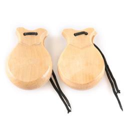 Tradicional espanhol flamenco rodízios com corda, percussão de madeira mão, instrumento musical para iniciantes, 2 pcs - Image 3
