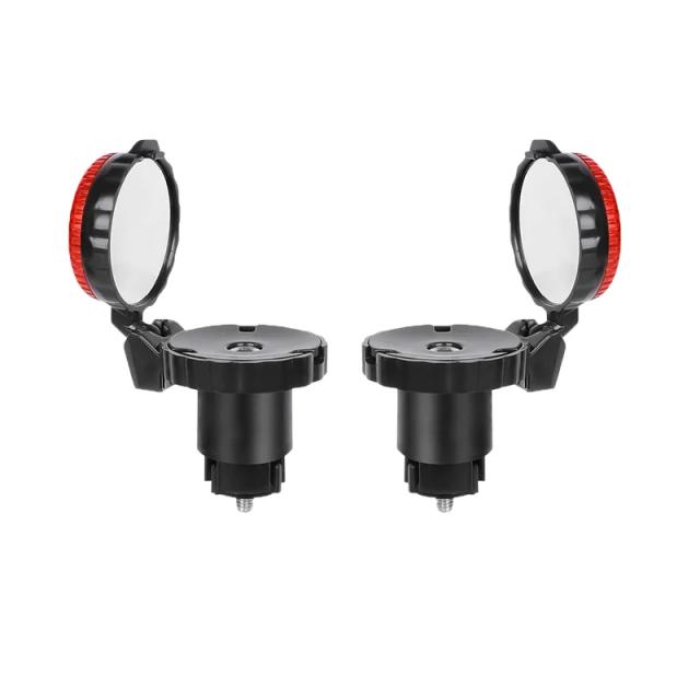 Espelho Retrovisor Dobrável e Rotativo para Bicicleta MTB - Acessórios Práticos para Guiador com 2 Peças
