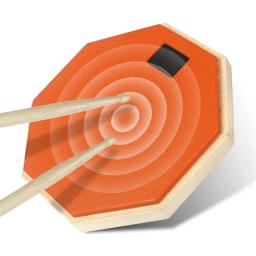 Silent Drum Pad para instrumento de percussão, Haltere de borracha e madeira, Pad para treinamento prático, Mudo Drum Acessórios - Image 1