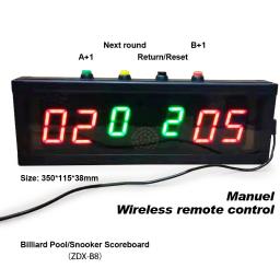 Placar eletrônico digital portátil, Snooker sem fio, números, bilhar - Image 6