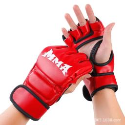 Luvas de boxe de meio dedo para adultos, sacos de artes marciais mistas, luta livre, treinamento MMA, luvas Sanda para homens e mulheres - Image 3