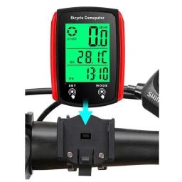 Computador de bicicleta visão noturna cronômetro com fio à prova dwireless água velocímetro odômetro ciclismo contador velocidade acessórios da bicicleta - Image 4