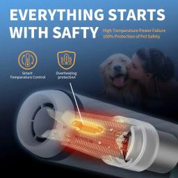 Portátil Handheld Dog Blow secador com escova, Pet Lavagem, Dog Grooming Equipment, 5 em 1 - Image 5