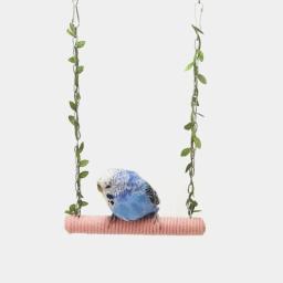 Gaiola para animais estimação, suporte para poleiro, balanço, papagaios, brinquedo pendurado, gaiola corda - Image 4