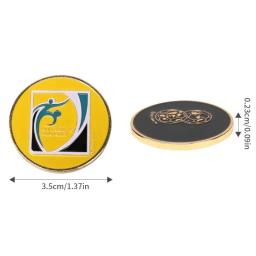 Moeda do aleta da liga do zinco do metal, esmalte macio, esporte, lance do futebol, árbitro do futebol, 1PC - Image 4
