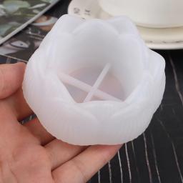 Lotus Forma Silicone Mold para DIY Artesanato Fazendo, resina epóxi Mold, 1Pc - Image 5