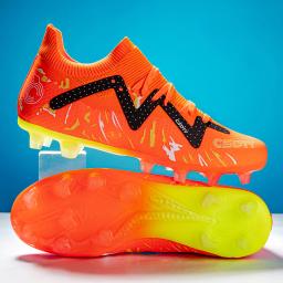 Sapatos de futebol com chuteiras para homens, sapatos de futebol profissional para meninos, tênis de treinamento ultraleves antiderrapantes, TF, FG, alta qualidade - Image 4