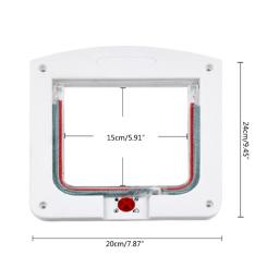 Porta gato com para animais estimação, formas acesso controláveis, porta para animais estimação, suprimentos - Image 6