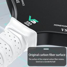Pá de pickleball profissional |   Fibra de carbono T700 |   Raquete de pickleball competitiva com certificação USAPA para jogadores graves. - Image 5