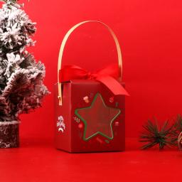 MissDeer-Caixa De Presente De Papel De Natal, Decorações De Natal Para Casa, Saco De Doces E Chocolate, Suprimentos De Ano Novo, Natal, 1Pc, 2024 - Image 4